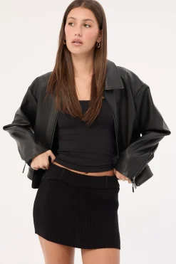 North Night Knit Skirt Onyx