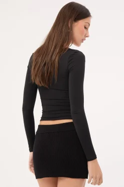 North Night Knit Skirt Onyx