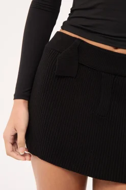North Night Knit Skirt Onyx