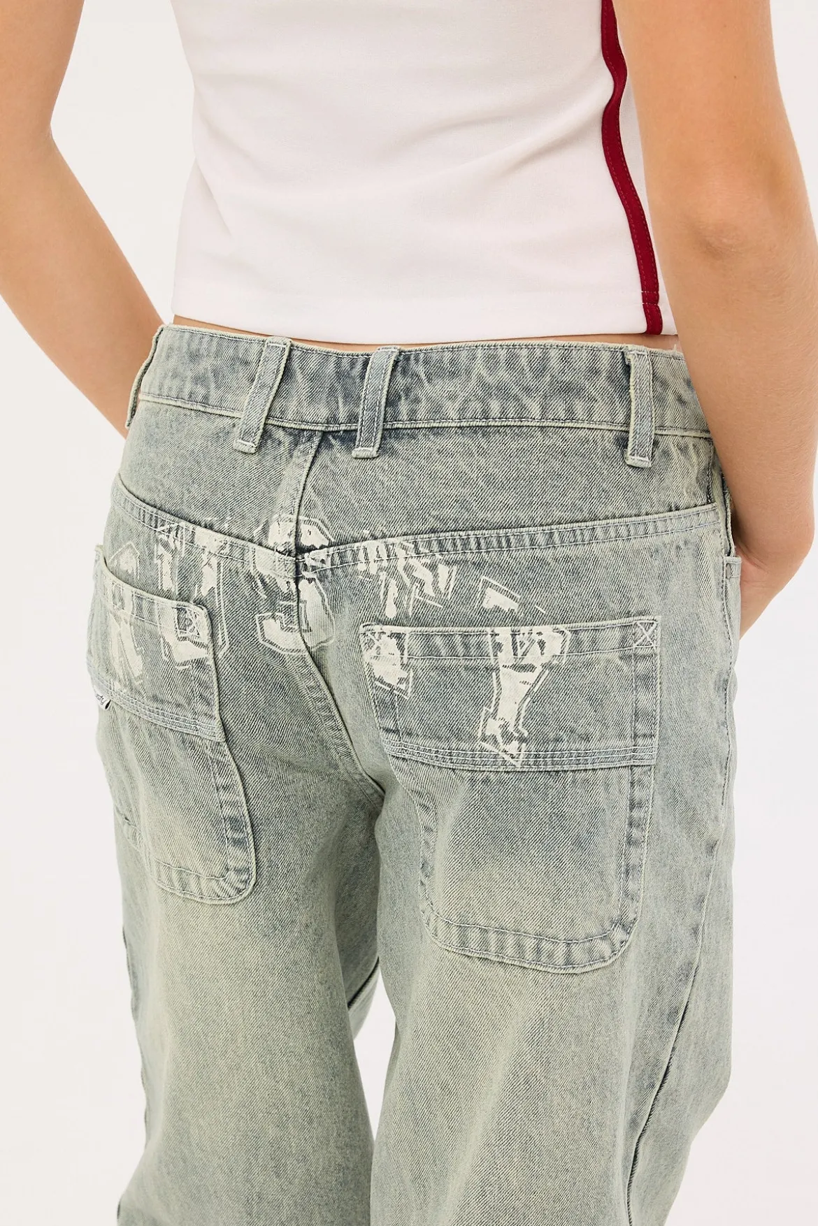 Norty Bethany Baggy Low Rise Jean Dirty Dawg