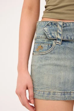 Nostalgia Micro Skirt Dirty Streaky Fade