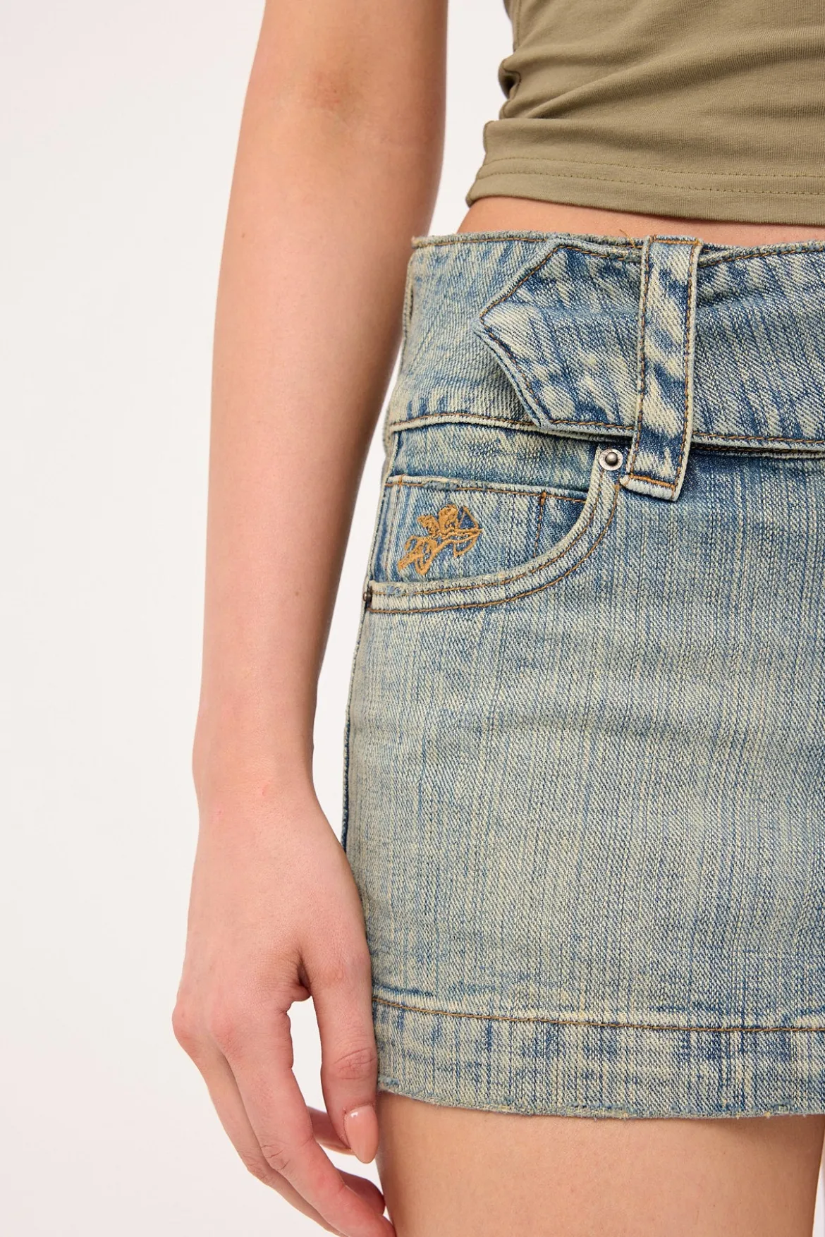 Nostalgia Micro Skirt Dirty Streaky Fade