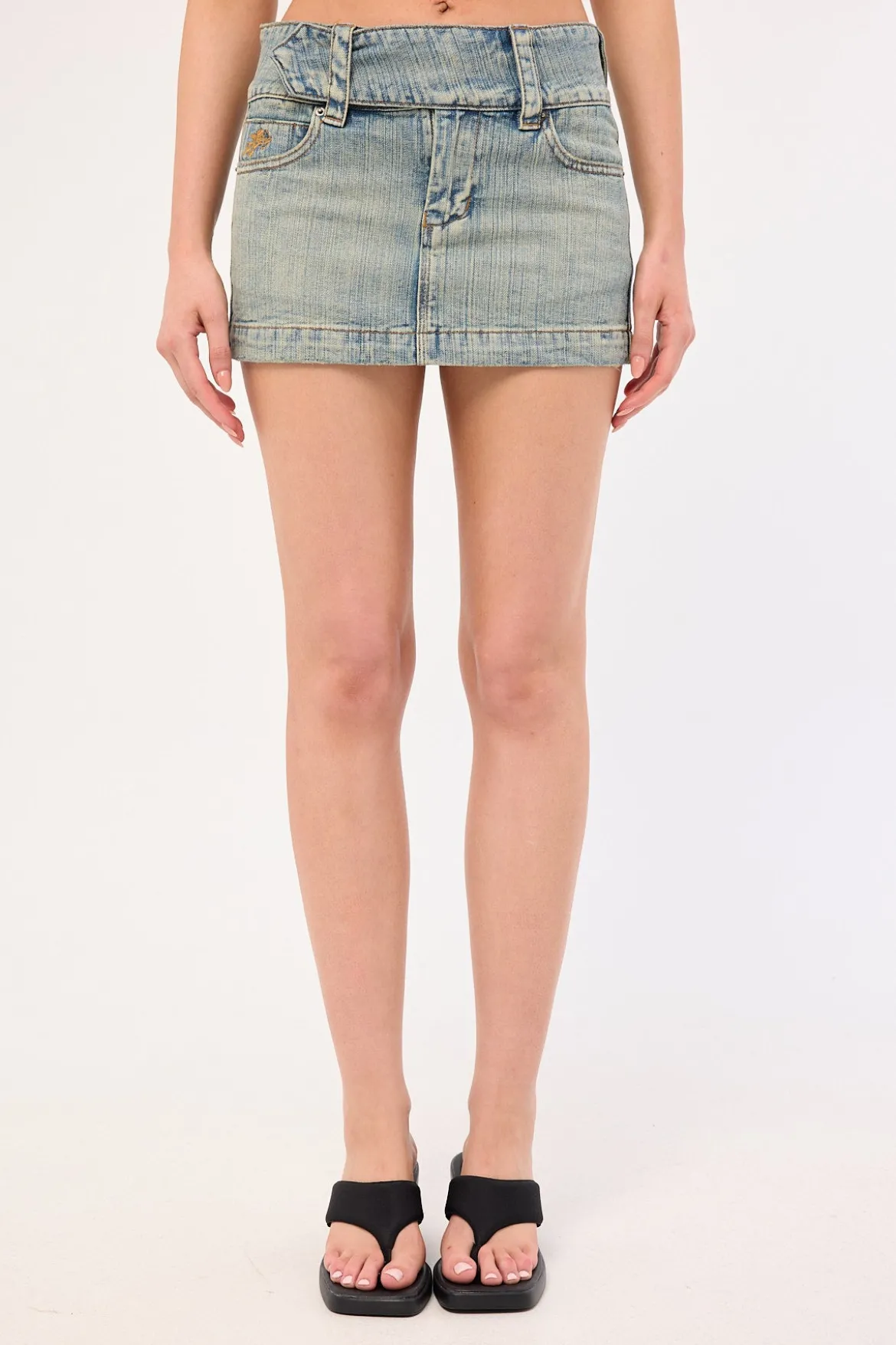 Nostalgia Micro Skirt Dirty Streaky Fade