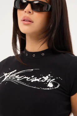 Notebook Baby Tee Black