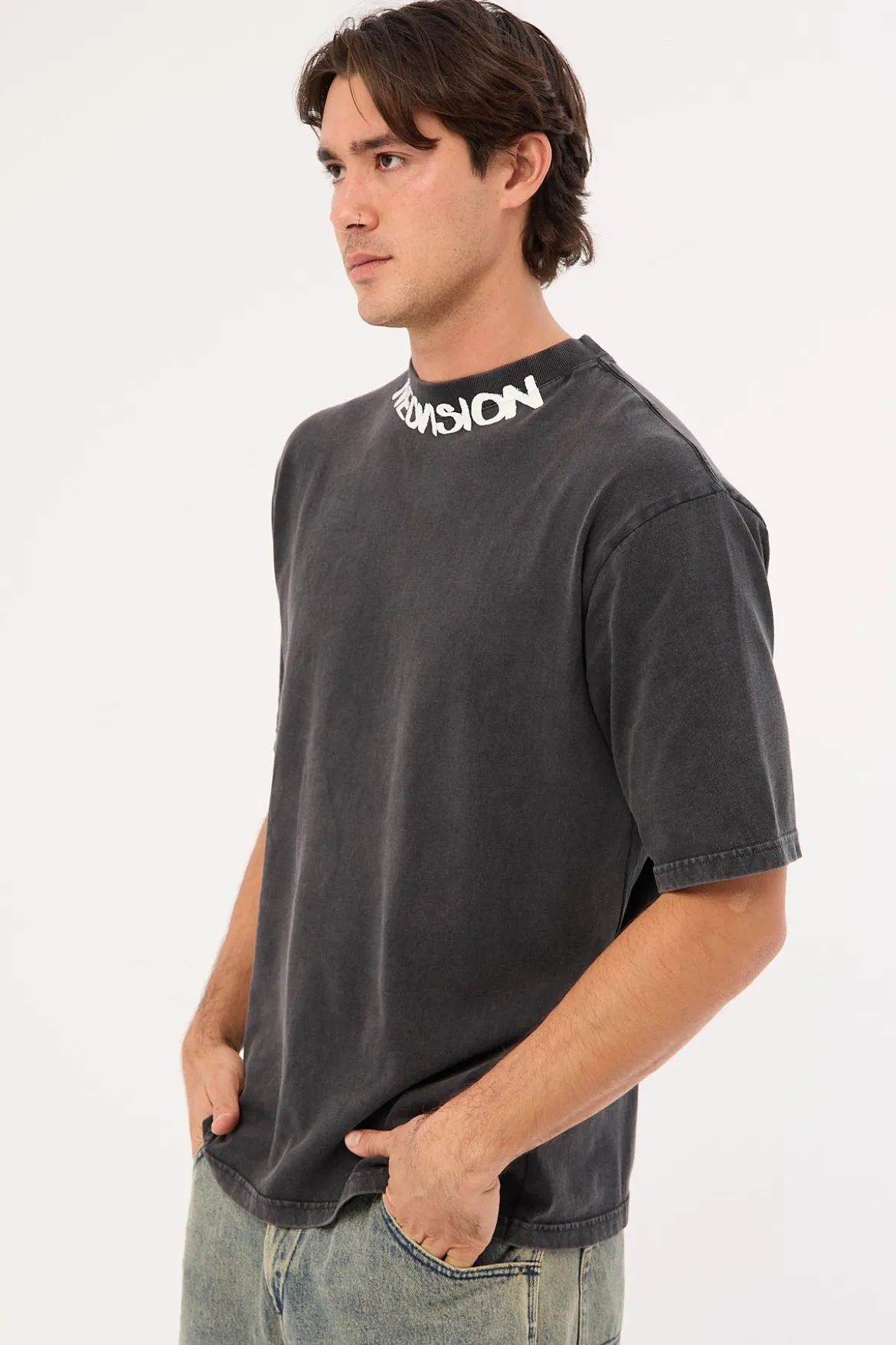 Notion Street Super Heavy Tee Washed Black
