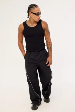 Nova Baggy Track Pant Black