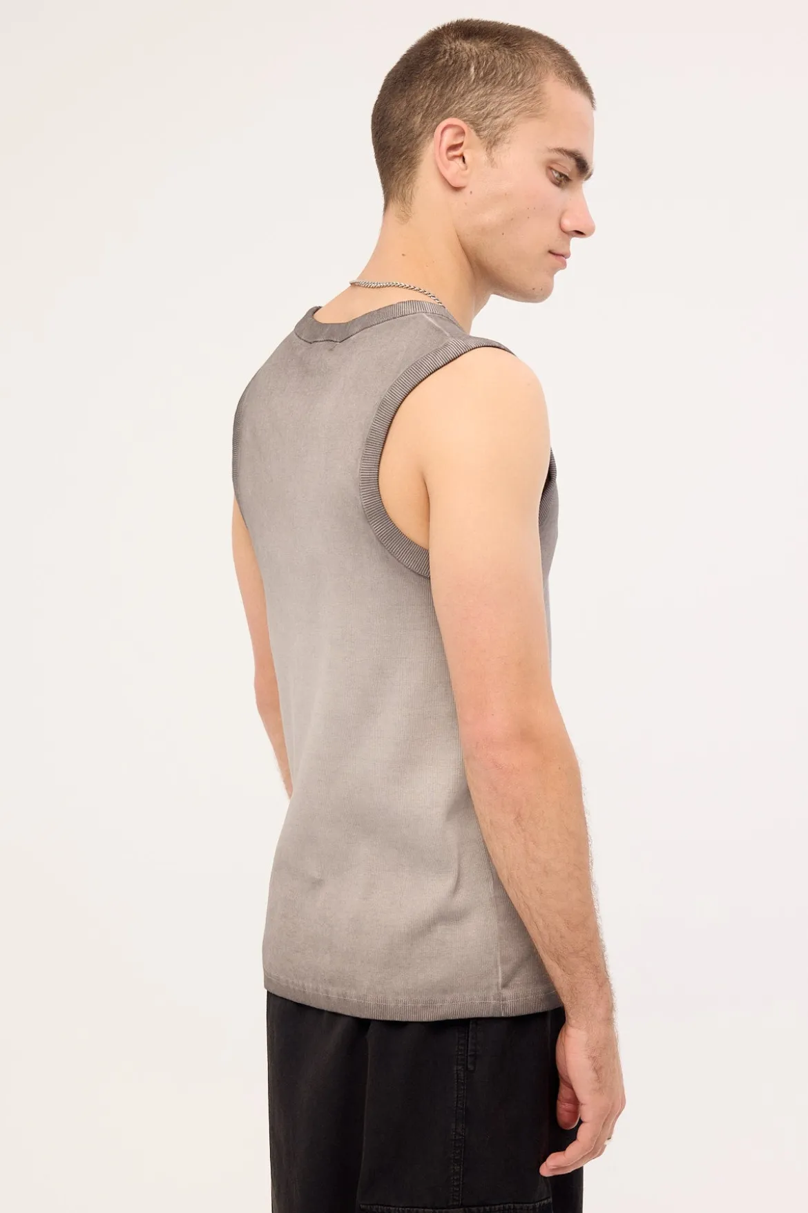 Nova Base Bound High Neck Tank Heavy Pigment Grey