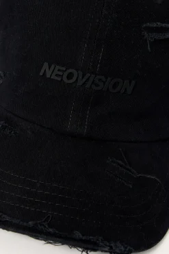 Nova Base Distressed Dad Cap Washed Black