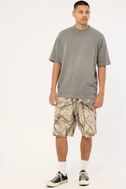 Nova Base Oversize Super Heavy Tee Acid Grey