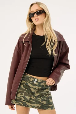Nova Camo Cargo Mini Skirt Camouflage