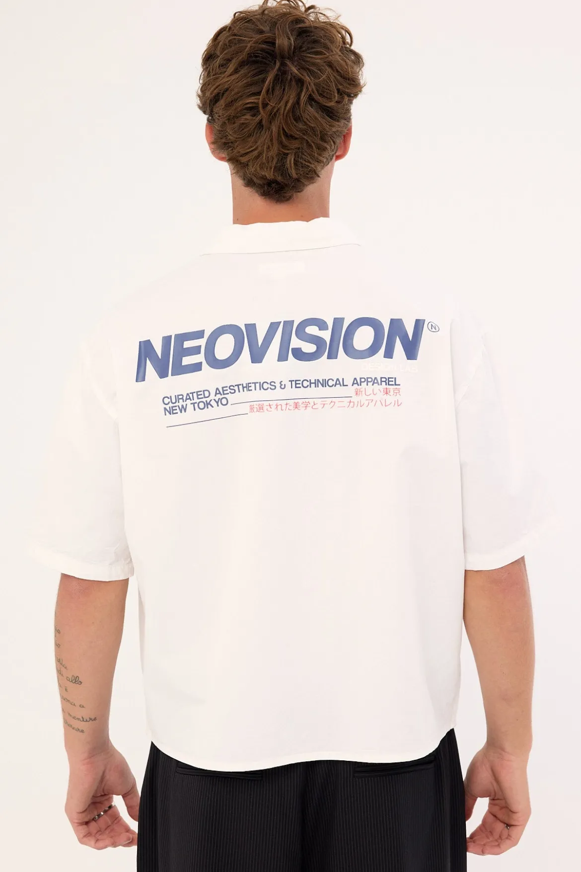 Nova Oversize Cropped Shirt White