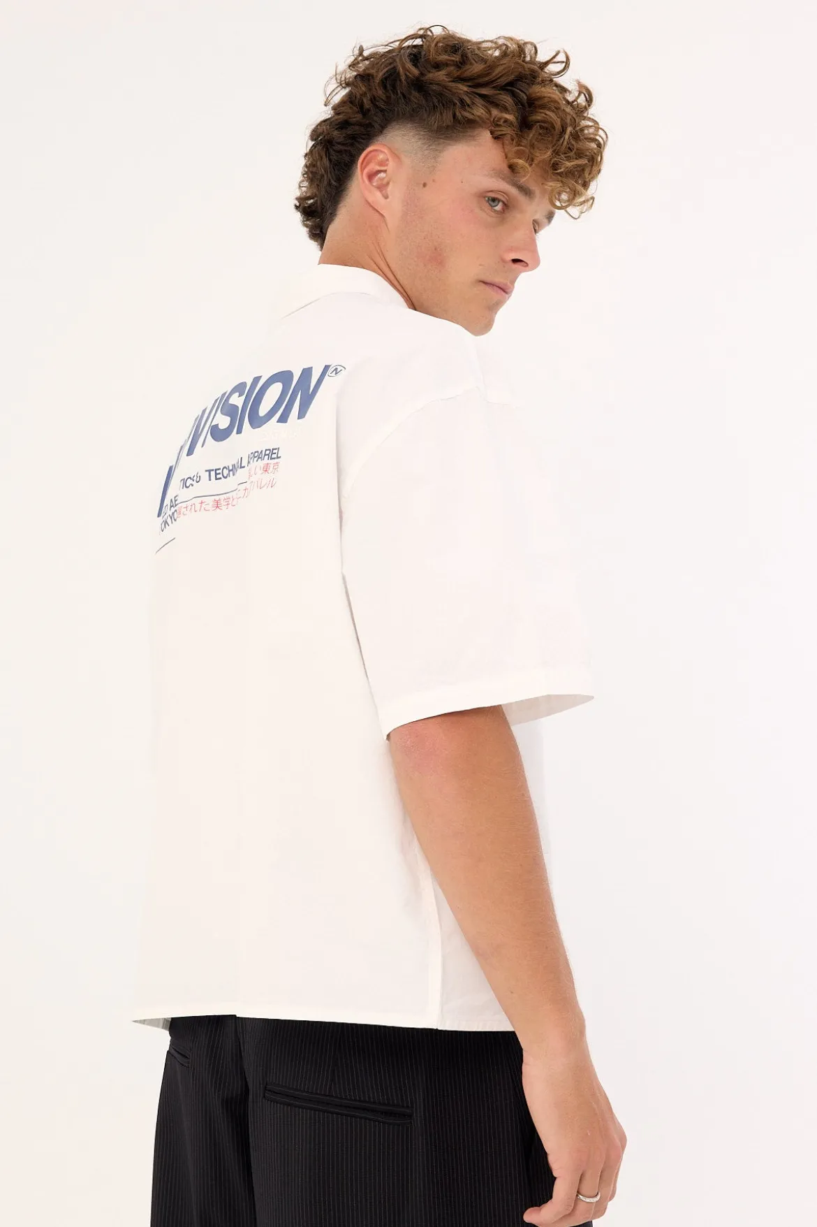 Nova Oversize Cropped Shirt White