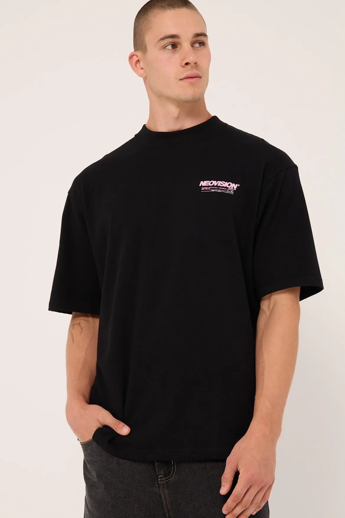 Nova Oversize Super Heavy Tee Black