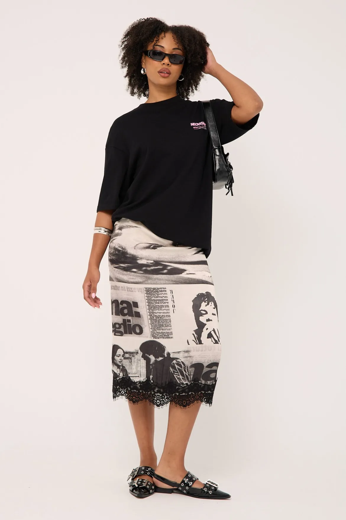 Nova Oversize Super Heavy Tee Black