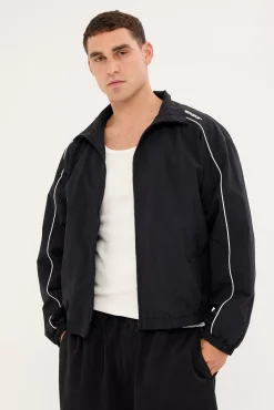 Nova Panelled Spray Jacket Black