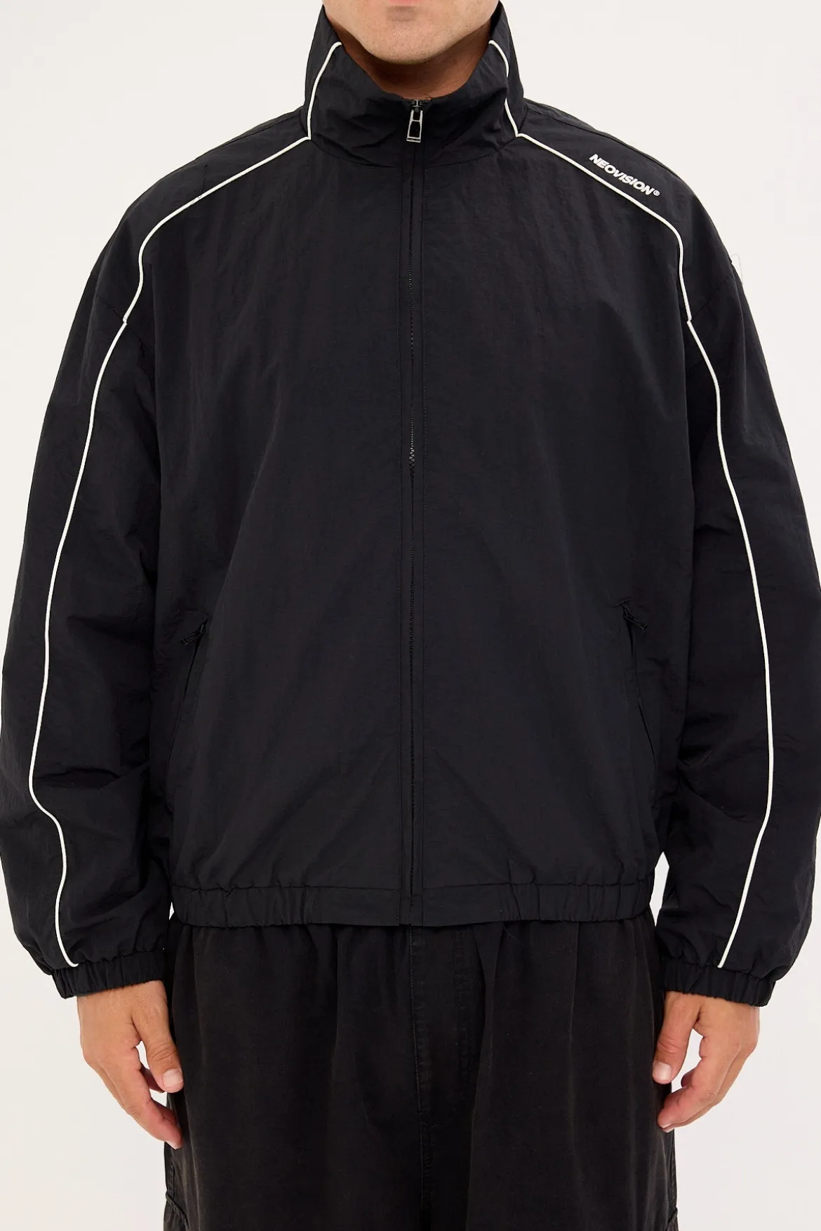 Nova Panelled Spray Jacket Black