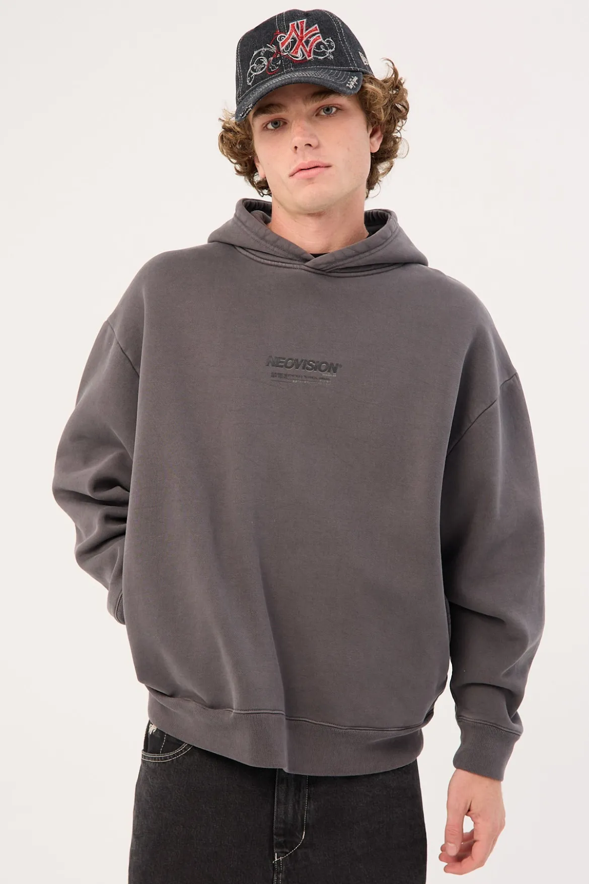 Nova Street Hoodie Washed Black