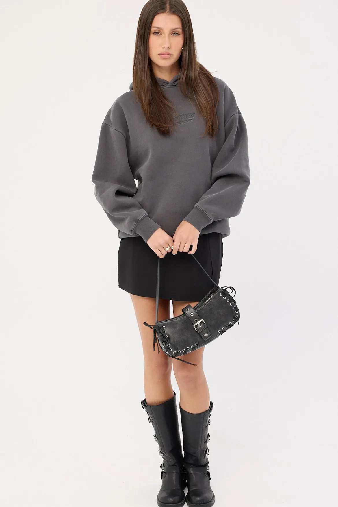 Nova Street Hoodie Washed Black