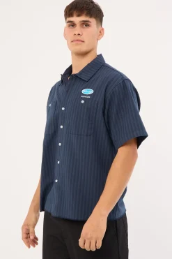 Observer Short Sleeve Shirt Peacoat