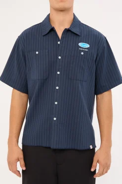 Observer Short Sleeve Shirt Peacoat