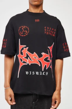Obsidian Loopback Street Tee Jet Black
