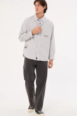Occasions Filter Long Sleeve Shirt Black Stripe