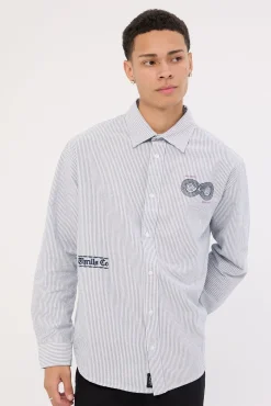 Occasions Lighten Up Long Sleeve Shirt Insignia Blue Stripe