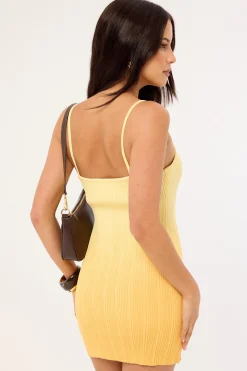 Odessa Knit Mini Dress Mango Ombre
