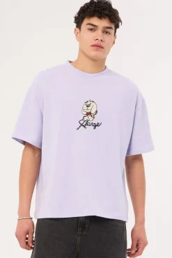Off Leash Boxy Tee Solid Lavender