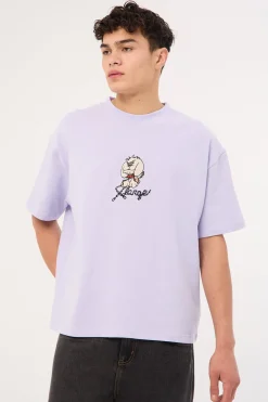 Off Leash Boxy Tee Solid Lavender