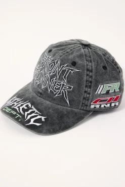 Offset Cap Washed Black