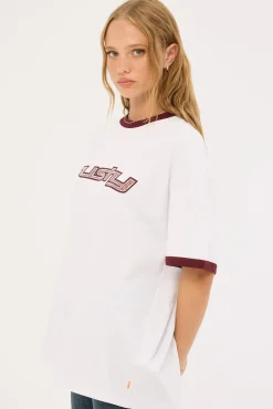 OG Rusty Ringer Oversize Tee White/Cranberry