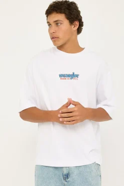 Old West Boxcar Tee White