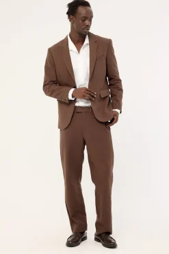 Oliver Classic Linen Blazer Brown