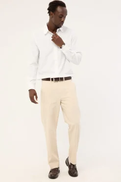 Oliver Classic Linen Tailored Trouser Natural