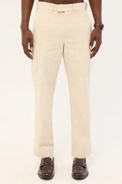 Oliver Classic Linen Tailored Trouser Natural