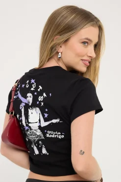 Olivia Rodrigo Baby Tee Black