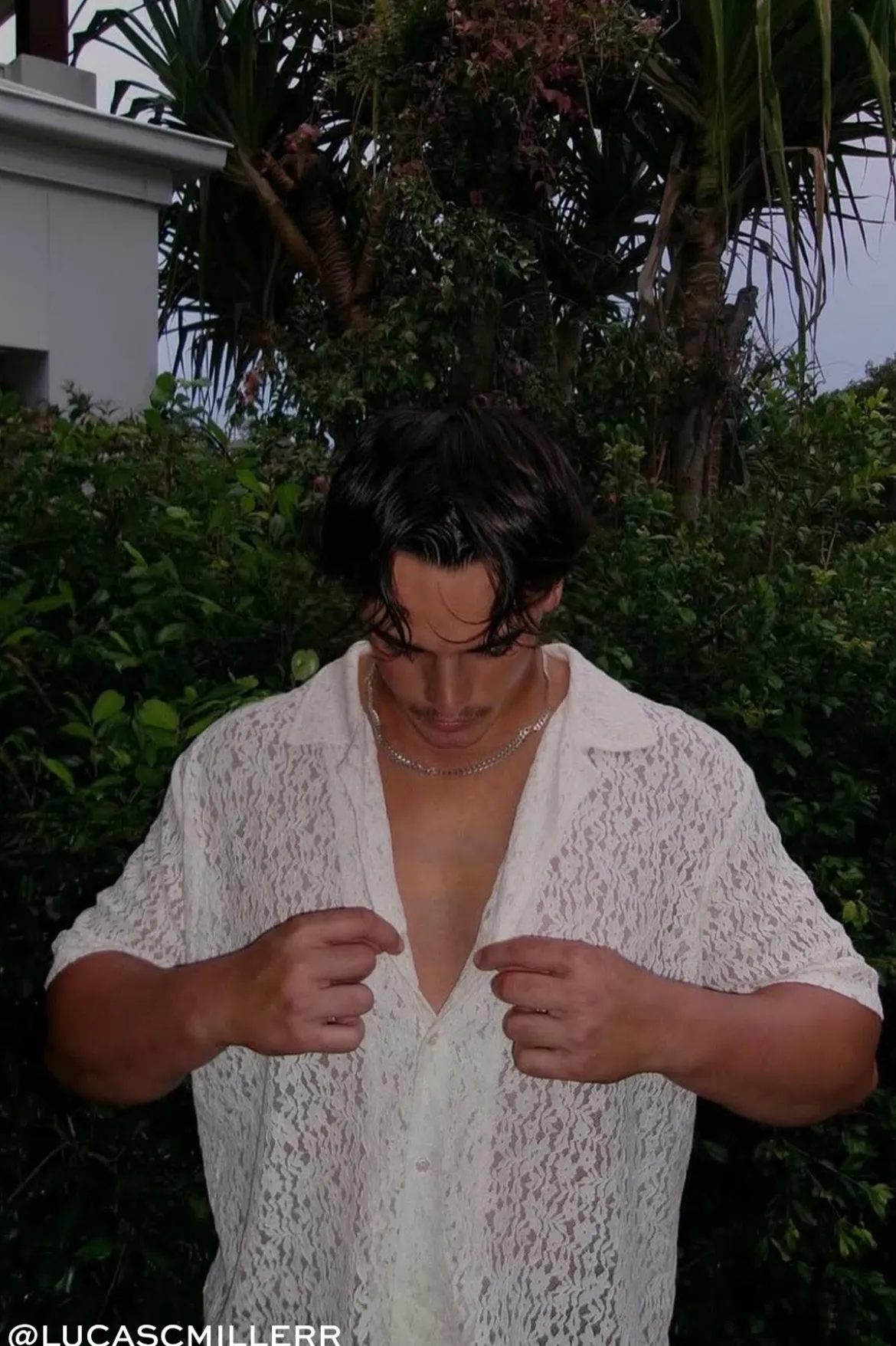 Ollie Lace Resort Shirt White