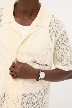 Ollie Lace Resort Shirt White