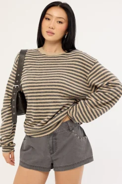Olsen Knit Slate Stripe