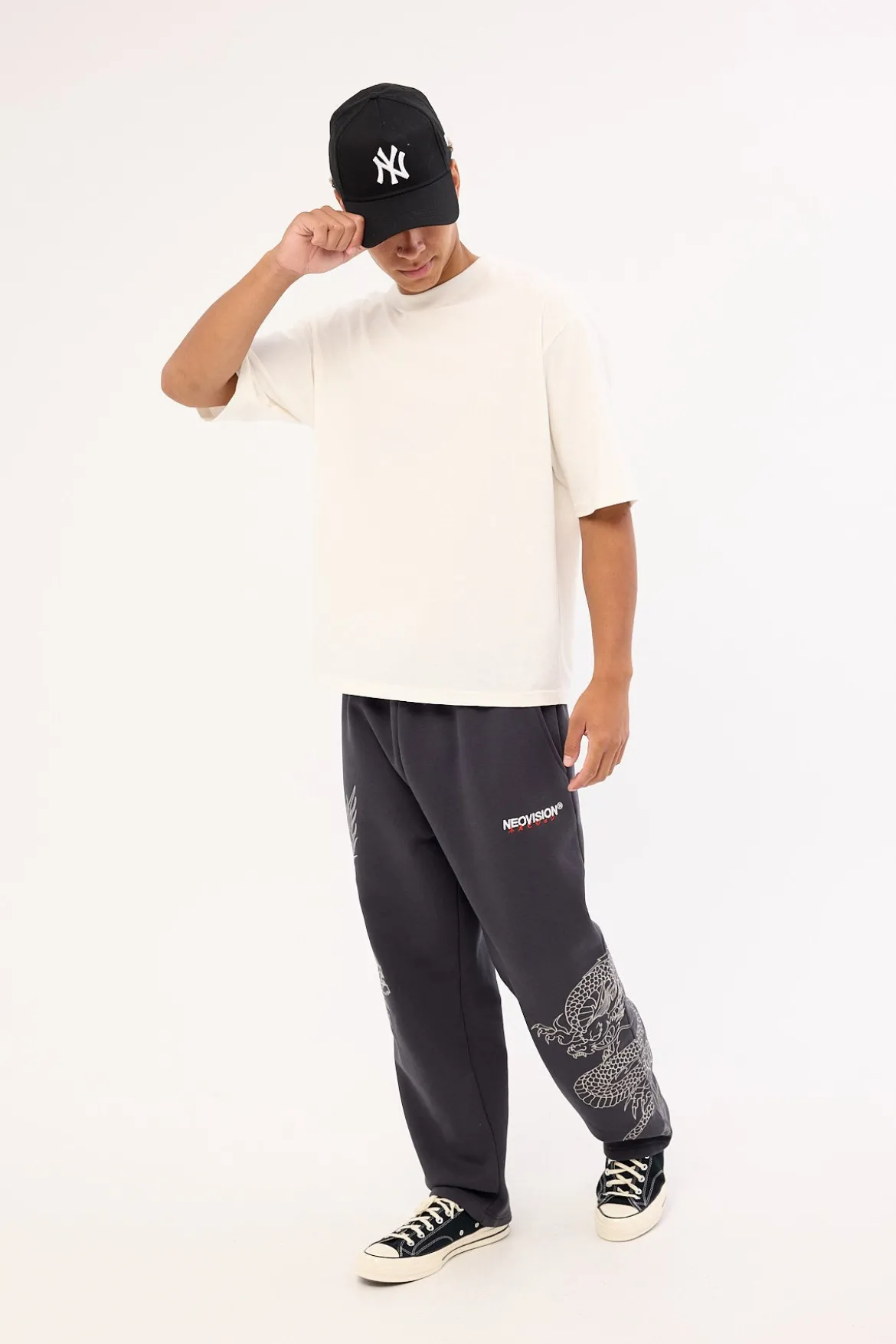 Onryu Baggy Sweat Pant Washed Black