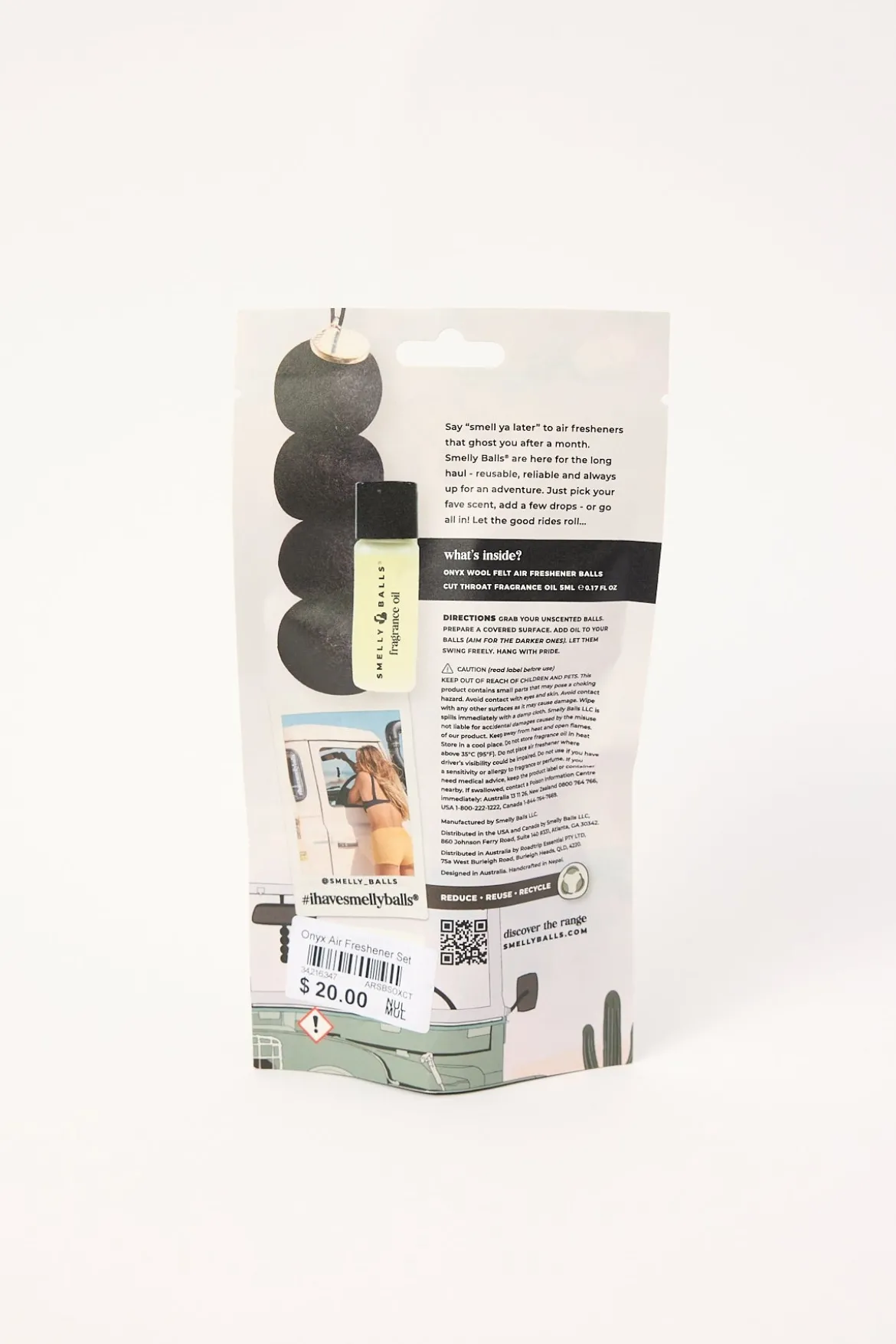 Onyx Air Freshener Set Cut Throat