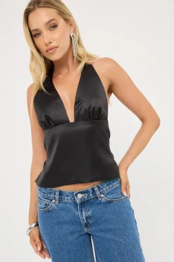 Opulence Halter Top Onyx