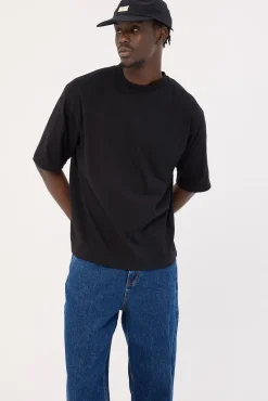 Organic Boxy Tee Black