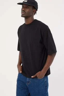 Organic Boxy Tee Black