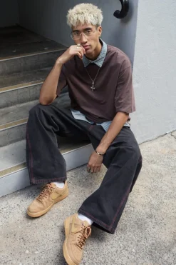 Organic Boxy Tee Cocoa Brown
