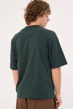 Organic Boxy Tee Forest Green