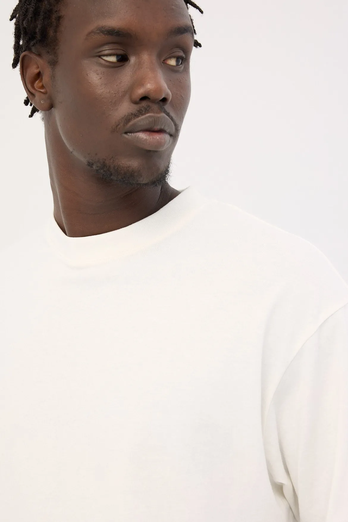 Organic Boxy Tee Off White