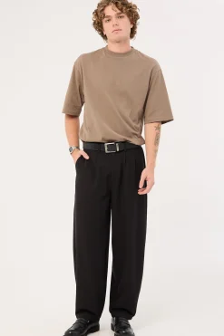 Organic Boxy Tee Taupe