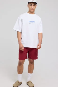 Organic Cotton Essential Short Burgundy